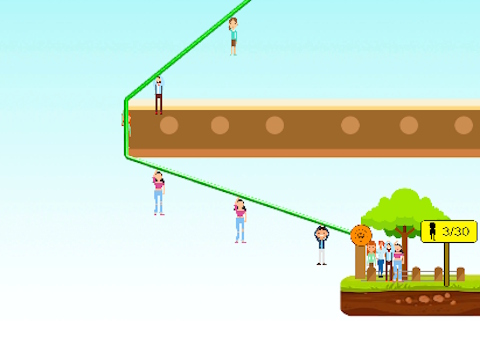 Mchezo Watu wa Zipline huokoa  online