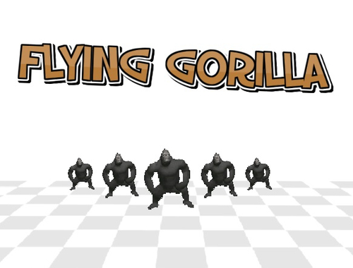 Mchezo Flying Gorilla 3D  online