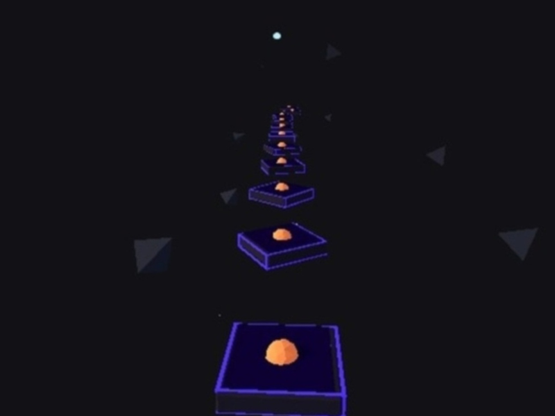 Mchezo Tiles Hop Ball Music  online