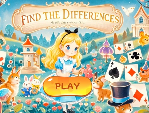 Mchezo Pata tofauti: Alice huko Wonderland  online