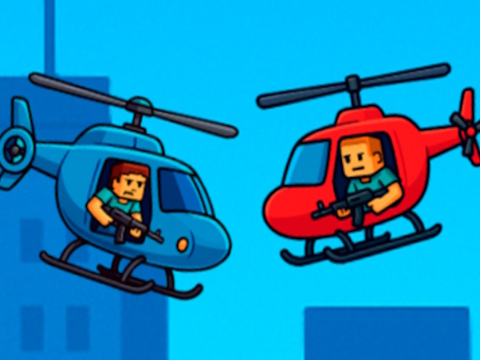 Mchezo HELICOPTER BATTLE STEVE 2 Mchezaji  online