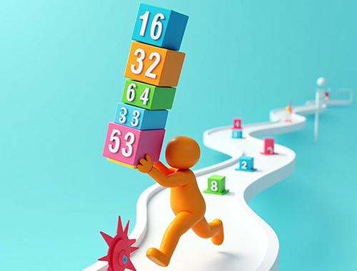 Mchezo Cube Stack 2048  online