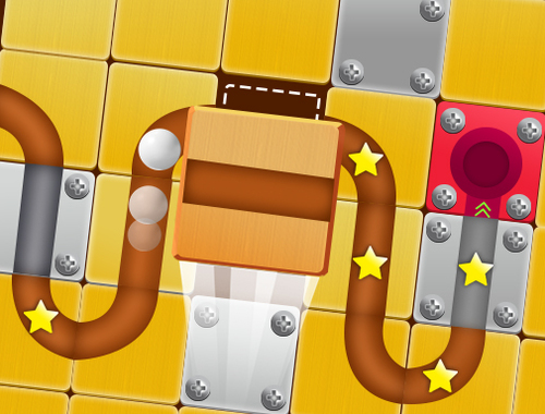 Mchezo Unblock mpira slide puzzle  online