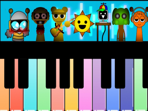 Mchezo Sprunki piano Explorer  online