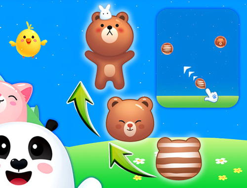 Mchezo Unganisha wanyama: Bubble Shooter  online