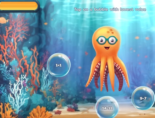 Mchezo Bubble Math Dive  online