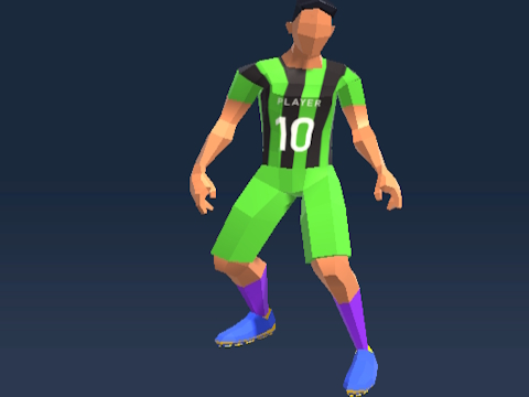 Mchezo Mpira wa miguu kukimbilia 3d  online