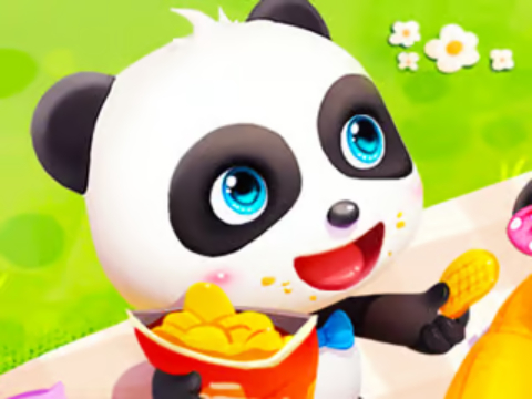 Mchezo Jigsaw puzzle: mtoto panda spring picnic  online