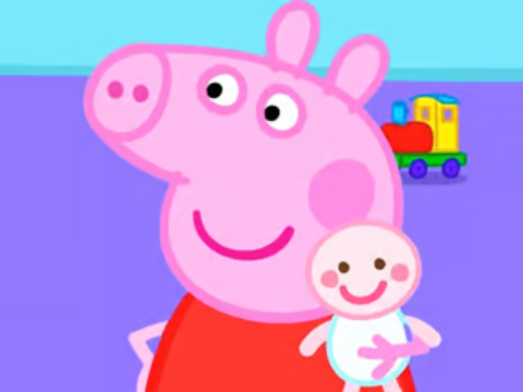 Mchezo Jigsaw puzzle: Peppa nguruwe mtoto mpya  online