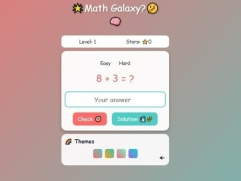Mchezo Math Galaxy  online