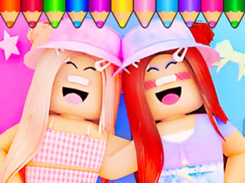 Mchezo Kitabu cha kuchorea: Roblox Bestie  online