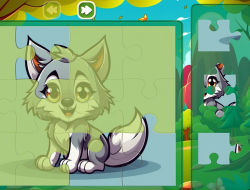 Mchezo Puzzle ya Wanyama  online