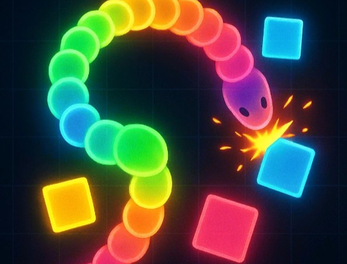 Mchezo Nyoka Frenzy Colour Clash  online