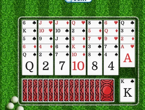 Mchezo Gofu Solitaire  online