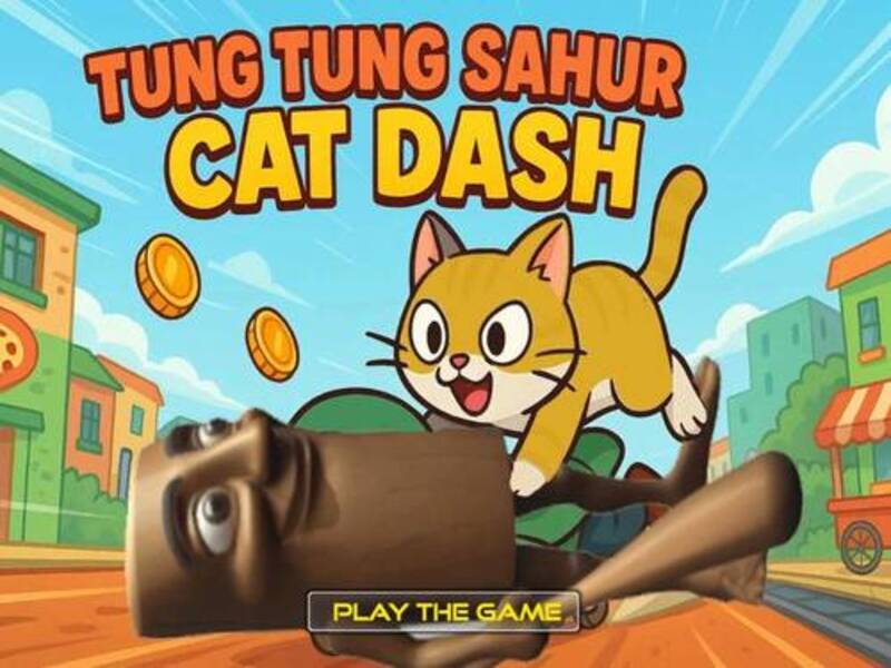 Mchezo Tung Tung Sahur Cat Dash online