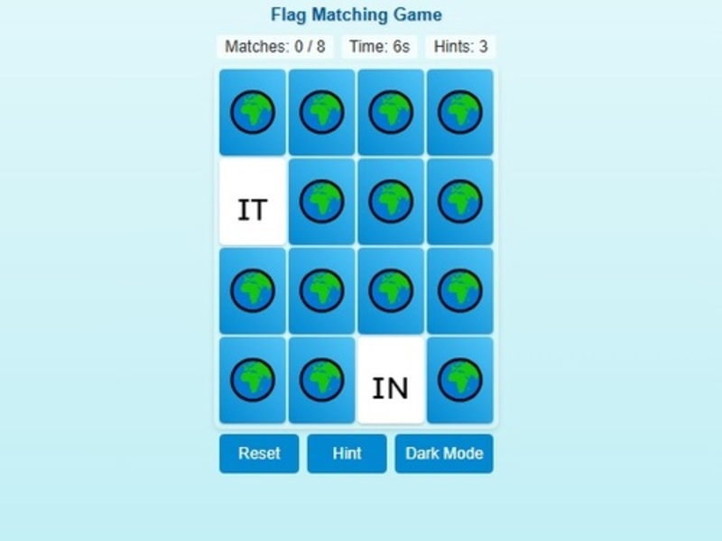 Mchezo Toleo la bendera ya Mechi ya Kumbukumbu online