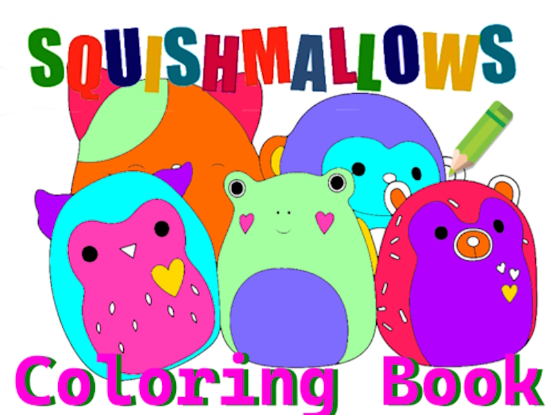Mchezo Kitabu cha kuchorea cha squishmallow online