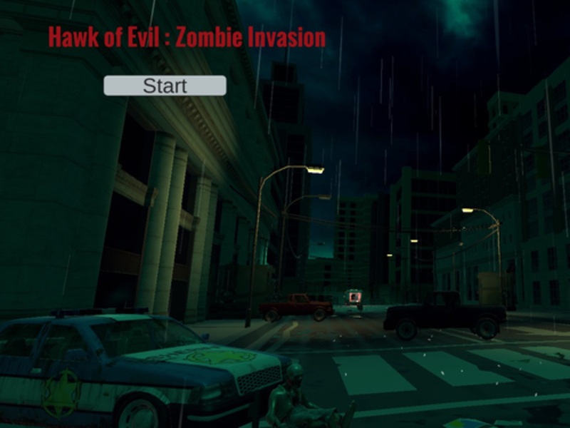 Mchezo Hawk ya uvamizi mbaya wa zombie online