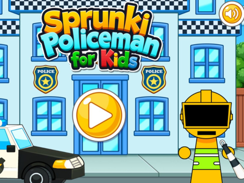Mchezo Sprunki polisi kwa watoto online