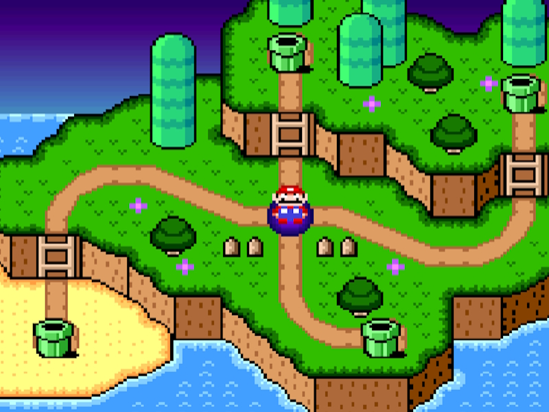 Mchezo Super Mario World Legend ya funguo nne online