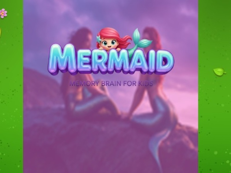 Mchezo Ubongo wa kumbukumbu ya Mermaid kwa watoto online