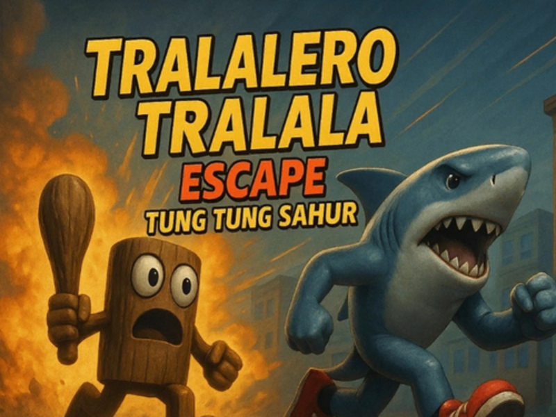 Mchezo Tralalero Tralala kutoroka tung tung sahur online