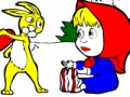 Mchezo Masha na Bunny Coloring  online