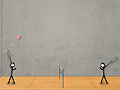 Mchezo Kielelezo cha fimbo badminton  online