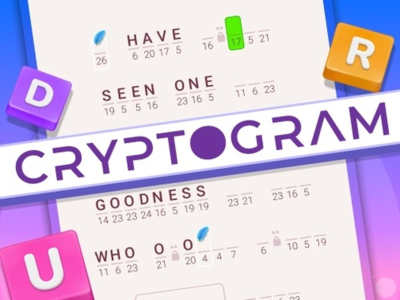 Mchezo Cryptogram: neno la ubongo wa neno online