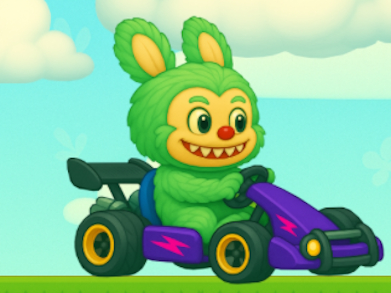 Mchezo Labubu Gokart online