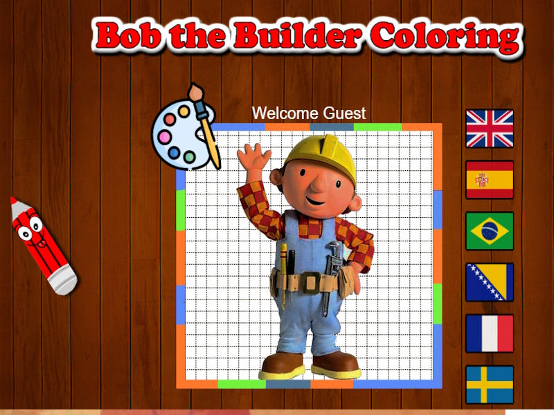 Mchezo Bob Coloring Coloring online