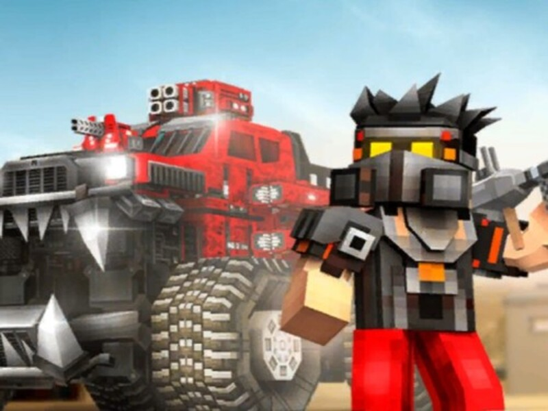 Mchezo Magari ya blocky: Vita vya gari online