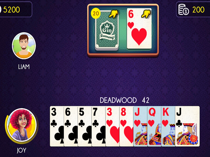 Mchezo Gin rummy online