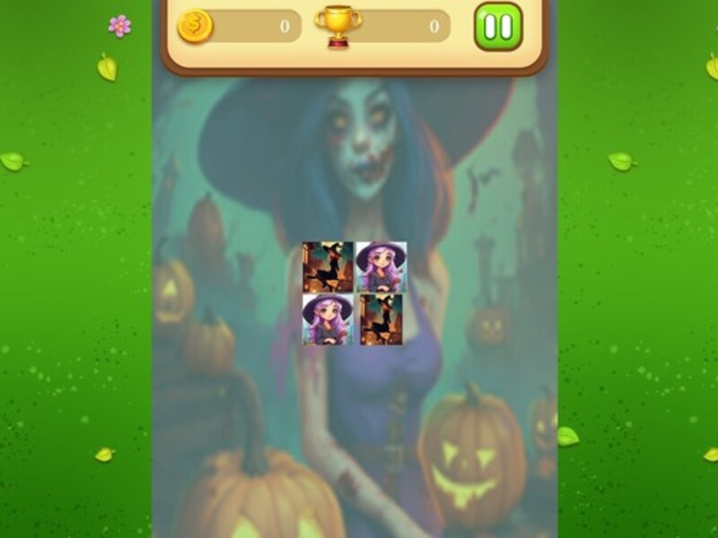 Mchezo Mechi ya kumbukumbu ya Mchawi wa Halloween online