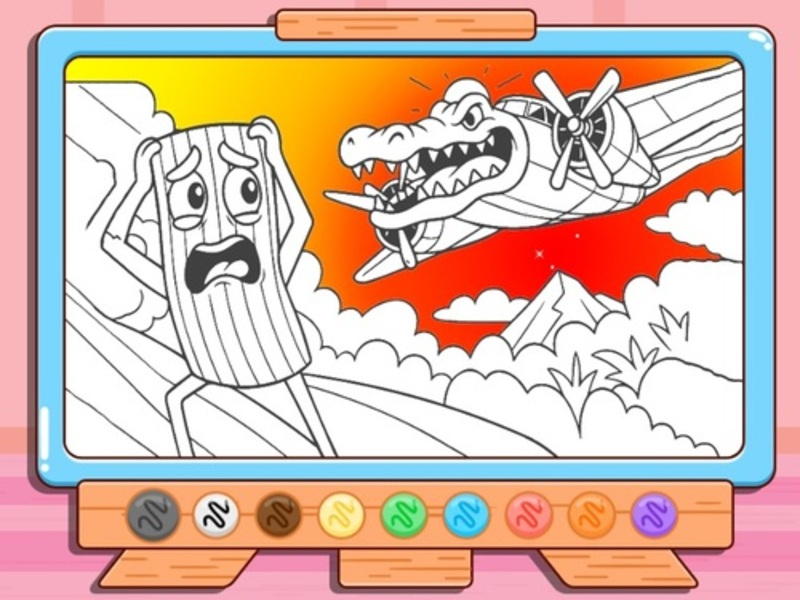 Mchezo Kitabu cha kuchorea: Bombardino Crocodilo online