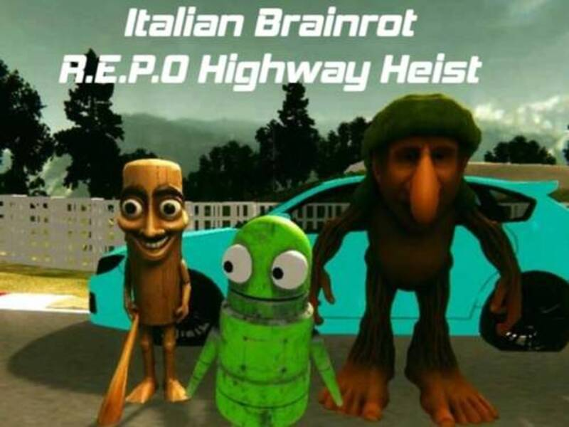 Mchezo Brainrot ya Italia R. E. P. O Heist ya barabara kuu online