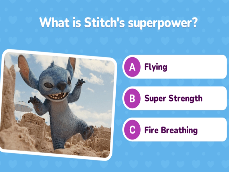Mchezo Changamoto ya Lilo & Stitch Quiz online