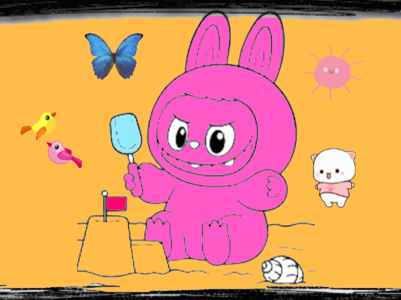 Mchezo Labubu Coloring Adventure online