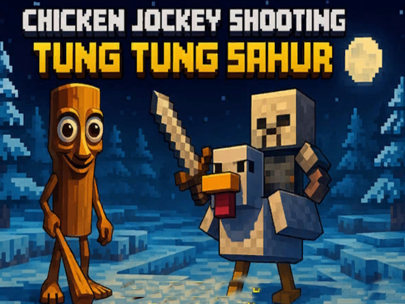 Mchezo Kuku Jockey Risasi Tung Tung Sahur online