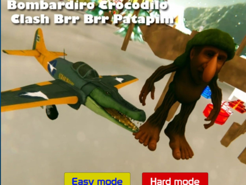 Mchezo Bombardiro Crocodilo Clash Brr Brr Patapim online