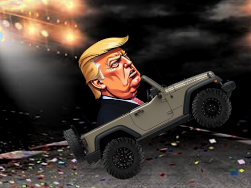 Mchezo Changamoto ya Trump Wheelie online