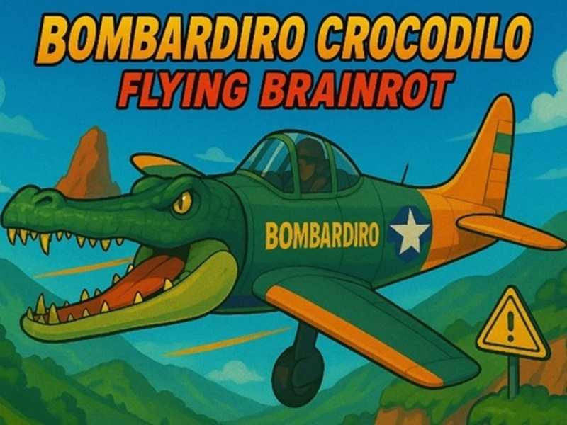 Mchezo Bombardiro Crocodilo kuruka Brainrot online