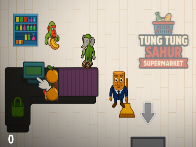 Mchezo Tung Tung Sahur Supermarket online
