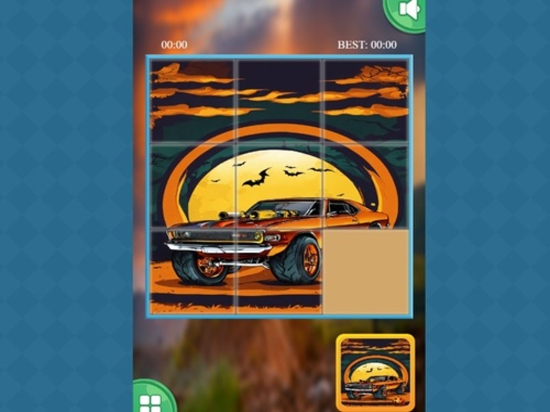 Mchezo Monster lori sliding puzzles online