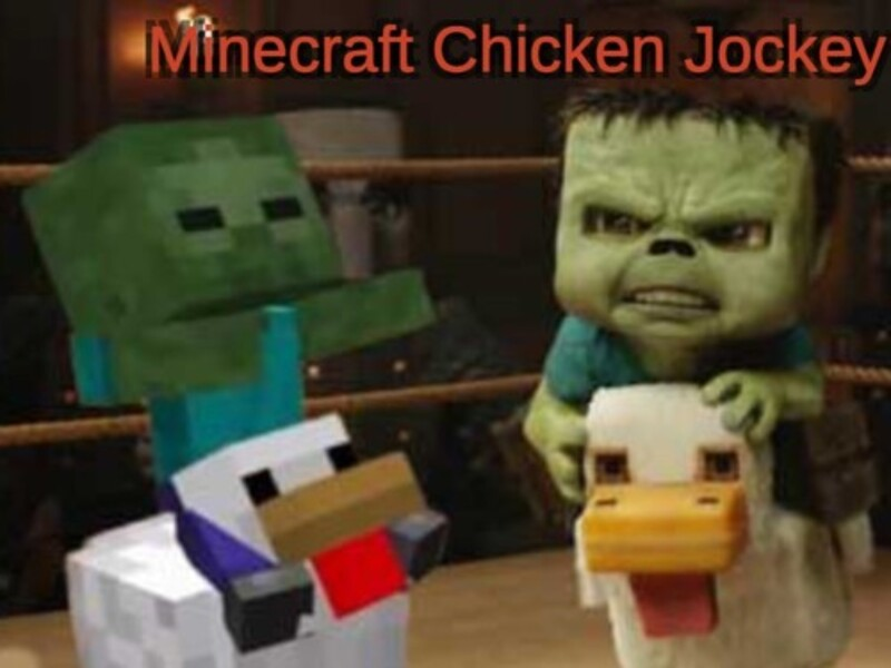Mchezo Minecraft Jockey ya Kuku online